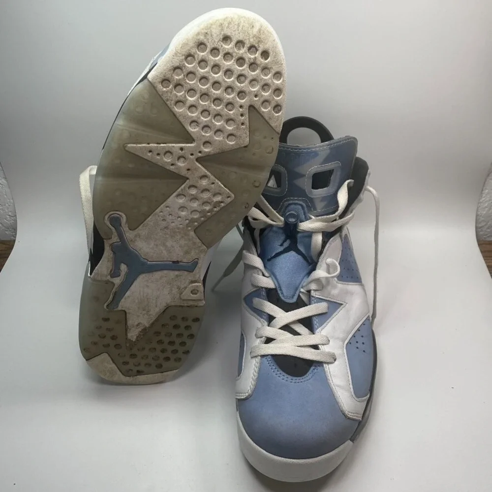 Air Jordan 6 Retro Mid UNC University‎ Blue Size 11.5 Shoes Only